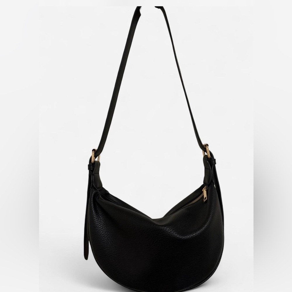 Black Leather Shoulder Bag